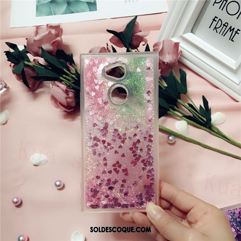 Coque Sony Xperia Xa2 Téléphone Portable Silicone Quicksand Incassable Étui En Vente