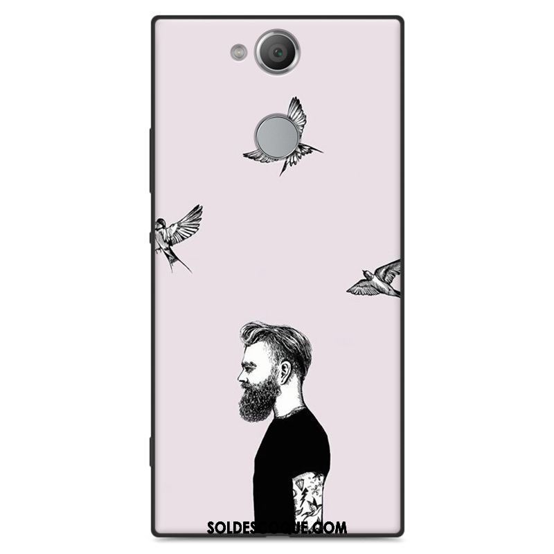 Coque Sony Xperia Xa2 Ultra Amoureux Délavé En Daim Protection Fluide Doux Bleu Housse En Ligne