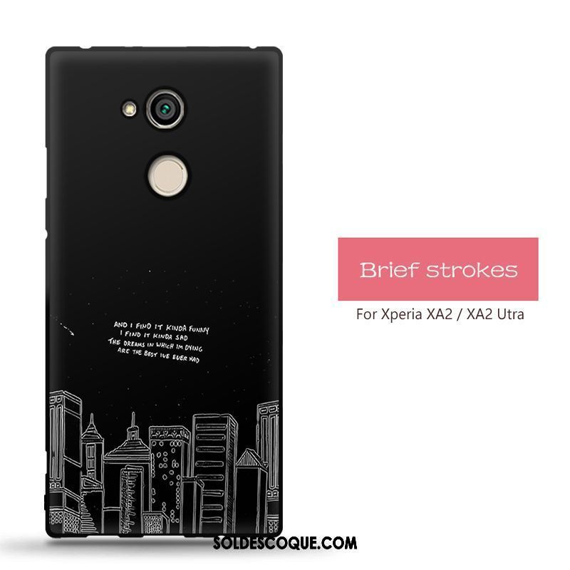 Coque Sony Xperia Xa2 Ultra Fluide Doux Téléphone Portable Tout Compris Silicone Noir En Vente