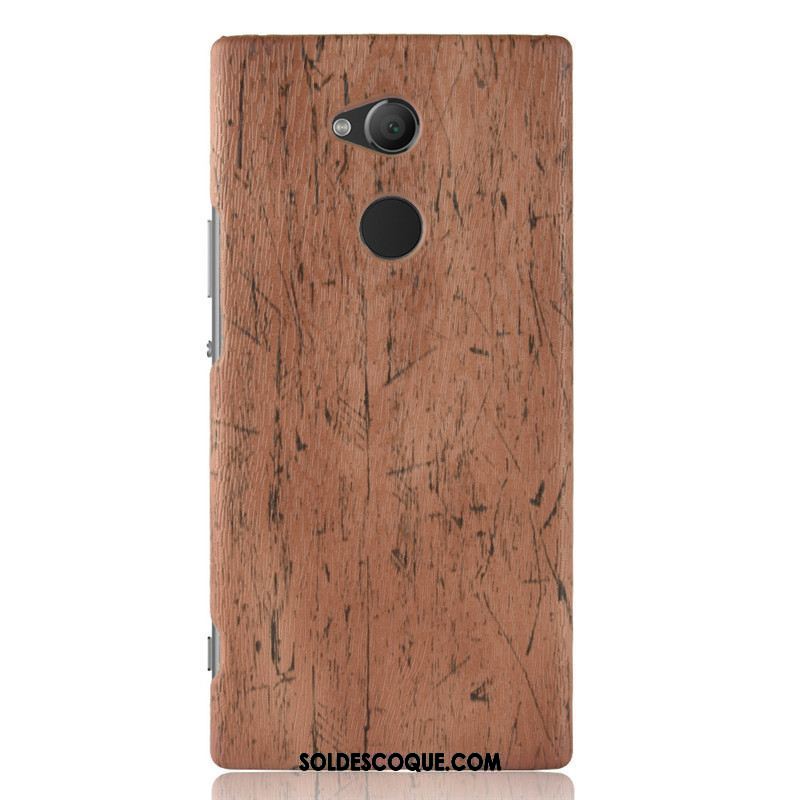 Coque Sony Xperia Xa2 Ultra Incassable Téléphone Portable Violet Grain De Bois Protection France