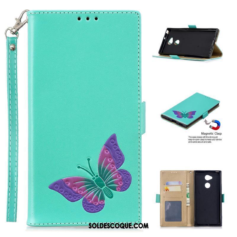 Coque Sony Xperia Xa2 Ultra Papillon Carte Tout Compris Protection Téléphone Portable Pas Cher