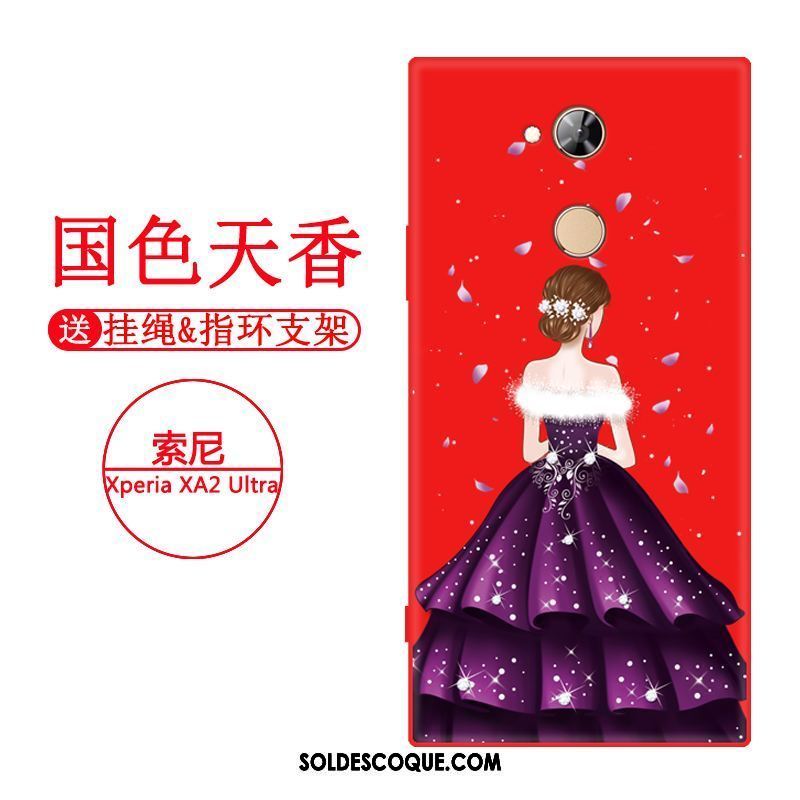 Coque Sony Xperia Xa2 Ultra Protection Personnalité Incassable Rouge Téléphone Portable Soldes