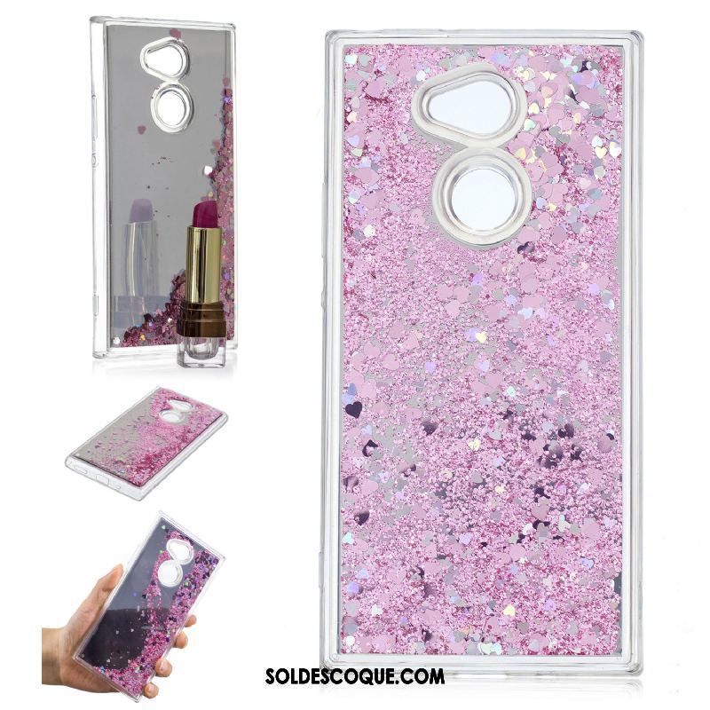 Coque Sony Xperia Xa2 Ultra Quicksand Placage Miroir Tendance Or En Vente