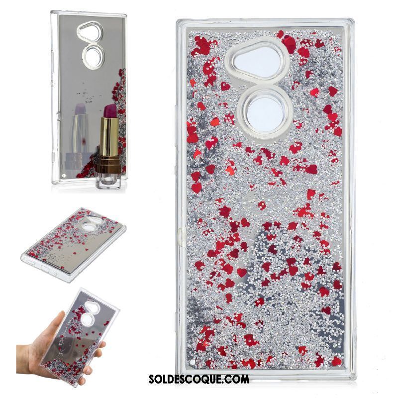 Coque Sony Xperia Xa2 Ultra Quicksand Placage Miroir Tendance Or En Vente