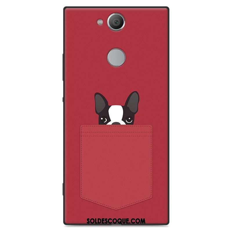 Coque Sony Xperia Xa2 Ultra Téléphone Portable Dessin Animé Étui Noir Délavé En Daim En Vente