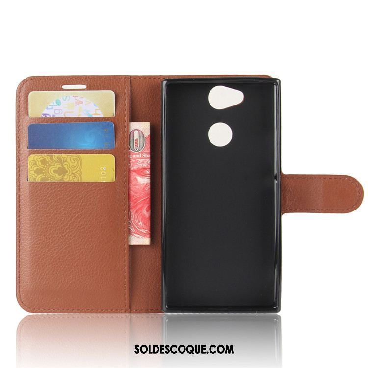 Coque Sony Xperia Xa2 Étui Téléphone Portable Protection Étui En Cuir Portefeuille En Ligne