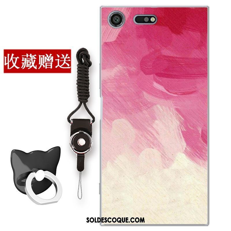 Coque Sony Xperia Xz Premium Art Tout Compris Rose Vent Incassable Pas Cher