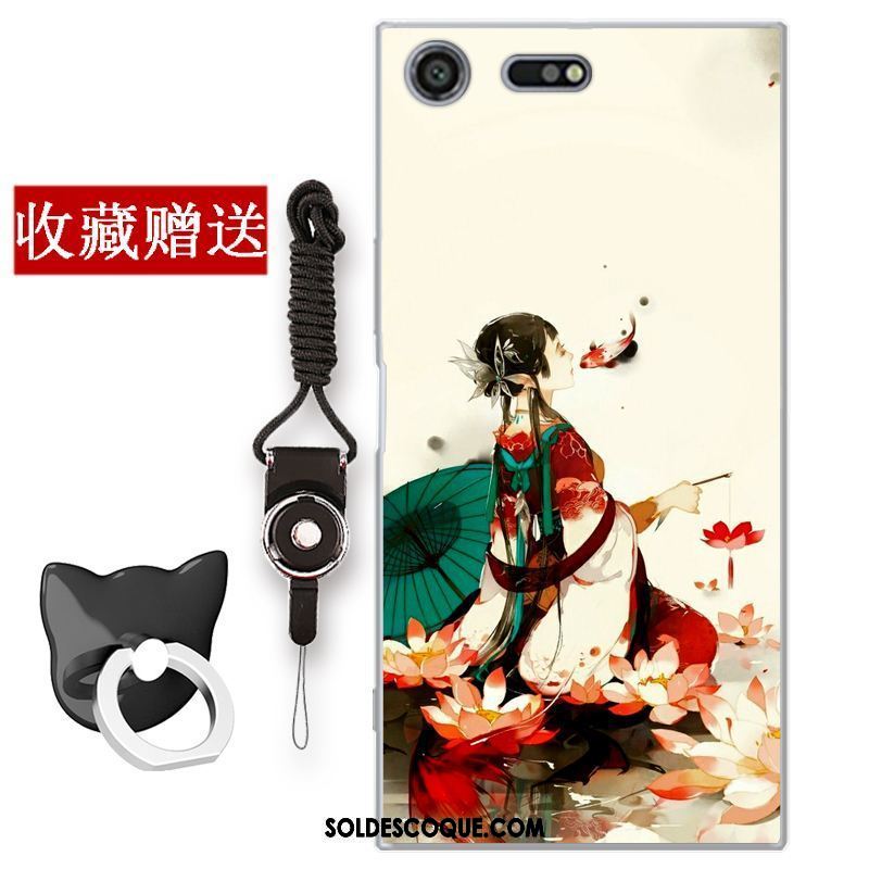 Coque Sony Xperia Xz Premium Art Tout Compris Rose Vent Incassable Pas Cher