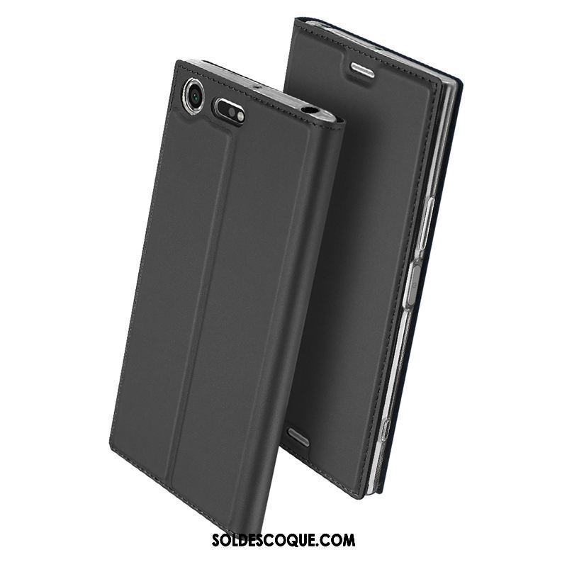 Coque Sony Xperia Xz Premium Business Protection Bleu Marin Téléphone Portable Étui En Cuir En Vente