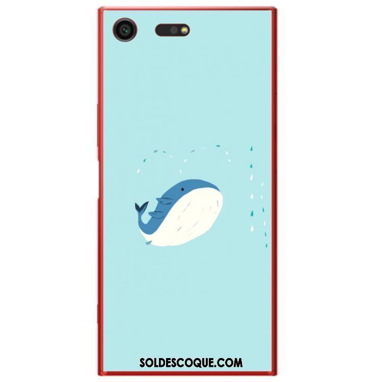 Coque Sony Xperia Xz Premium Dessin Animé Bleu Simple Étui Mignonne Soldes