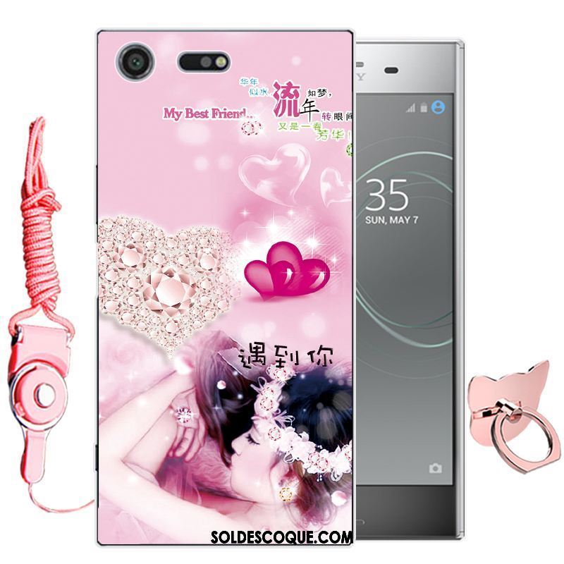 Coque Sony Xperia Xz Premium Dessin Animé Téléphone Portable Rose Étui Tout Compris En Vente