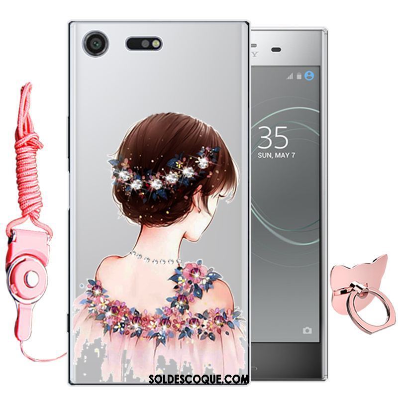 Coque Sony Xperia Xz Premium Dessin Animé Téléphone Portable Rose Étui Tout Compris En Vente