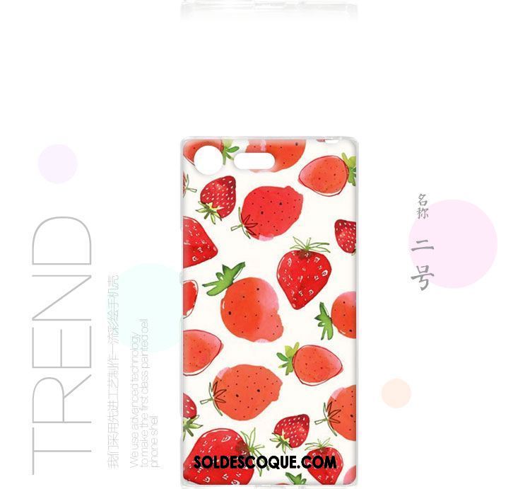 Coque Sony Xperia Xz Premium Personnalité Créatif Incassable Rose Fluide Doux En Vente