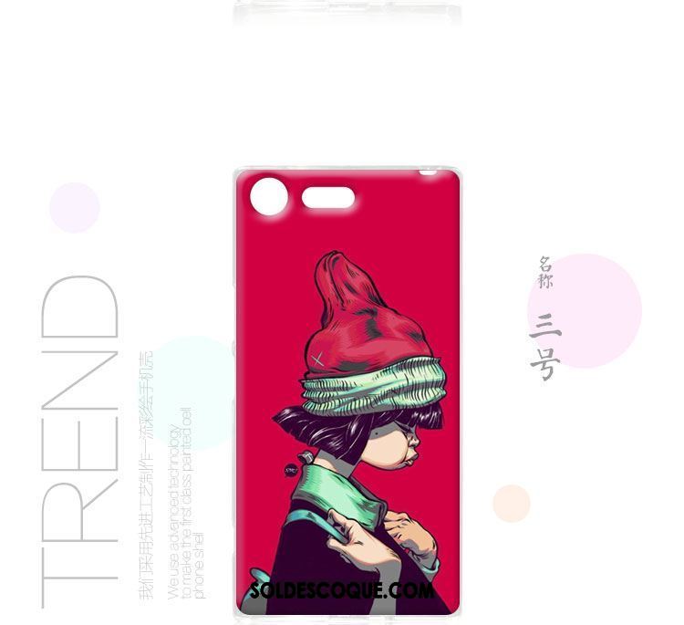 Coque Sony Xperia Xz Premium Personnalité Créatif Incassable Rose Fluide Doux En Vente