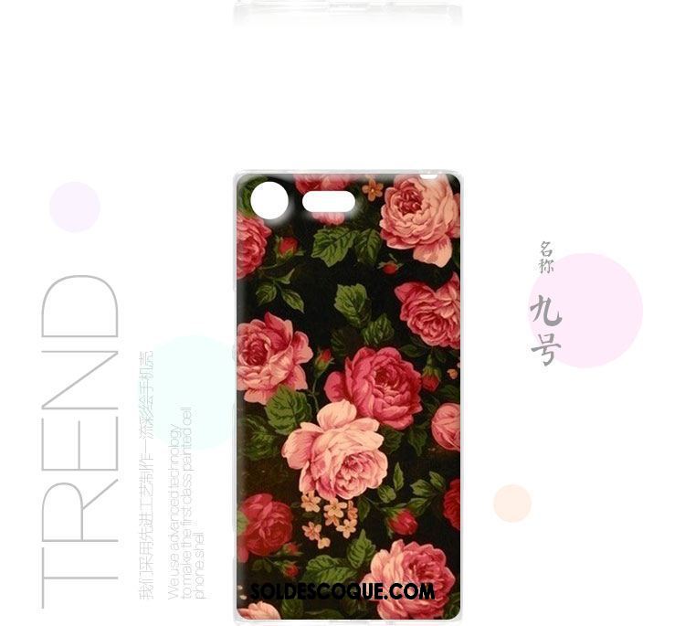 Coque Sony Xperia Xz Premium Personnalité Créatif Incassable Rose Fluide Doux En Vente