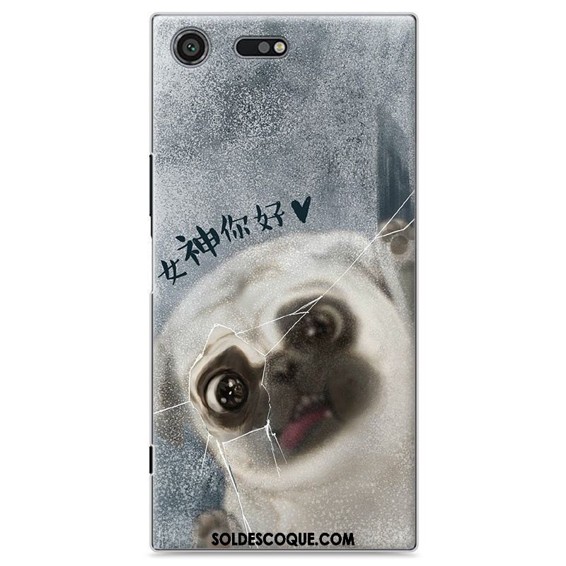 Coque Sony Xperia Xz Premium Protection Téléphone Portable Peinture Dessin Animé Gris En Vente