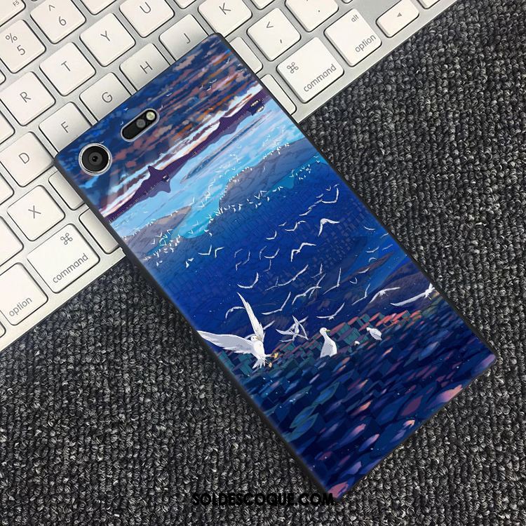 Coque Sony Xperia Xz Premium Sakura Tout Compris Vent Téléphone Portable Bleu Soldes