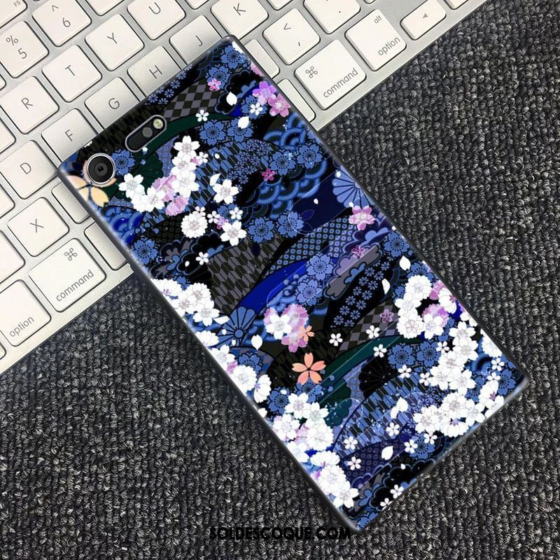 Coque Sony Xperia Xz Premium Sakura Tout Compris Vent Téléphone Portable Bleu Soldes