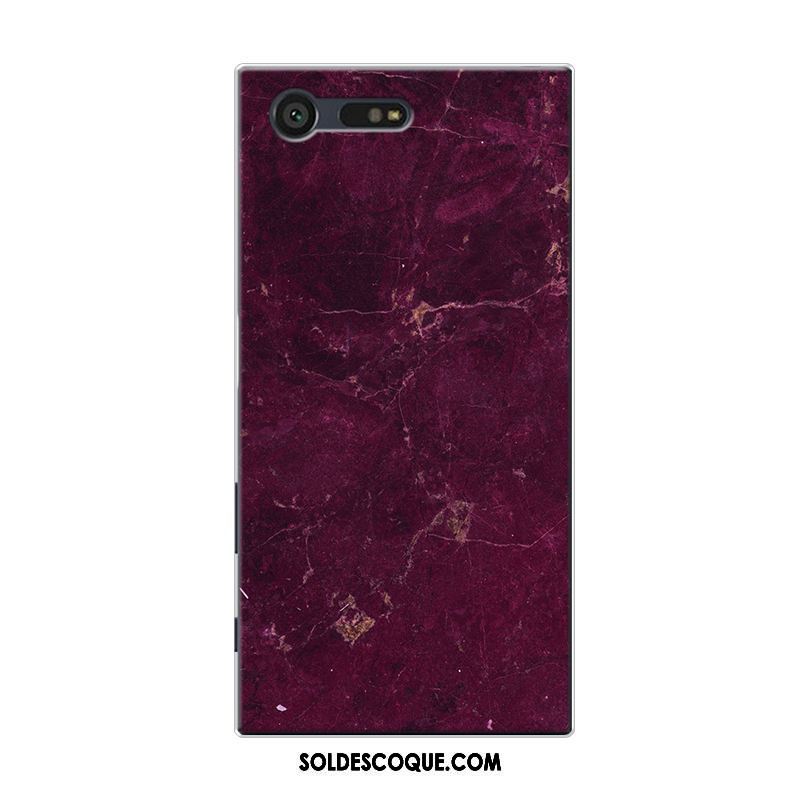 Coque Sony Xperia Xz Premium Simple Rose Silicone Grand Tout Compris Pas Cher