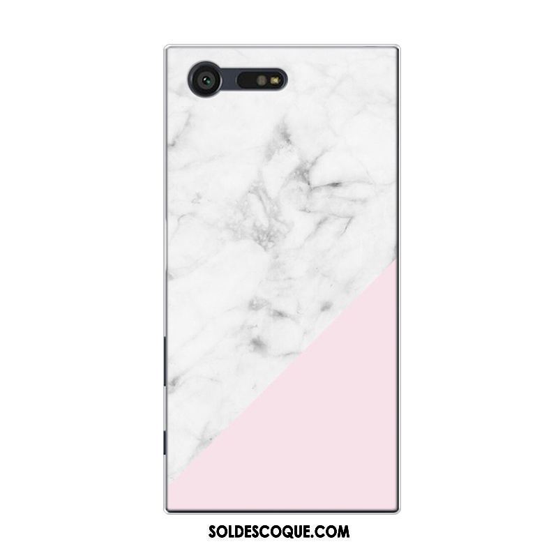 Coque Sony Xperia Xz Premium Simple Rose Silicone Grand Tout Compris Pas Cher