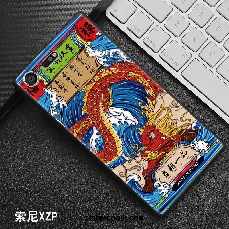 Coque Sony Xperia Xz Premium Style Chinois Rouge Personnalité Modèle Protection Soldes