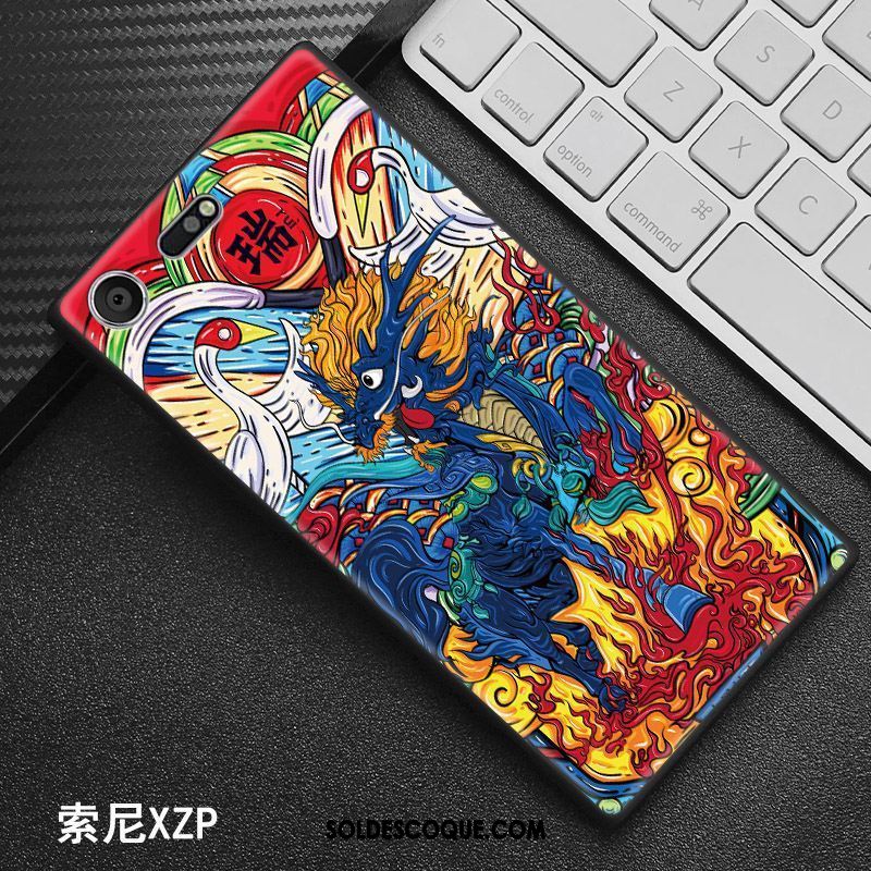 Coque Sony Xperia Xz Premium Style Chinois Rouge Personnalité Modèle Protection Soldes