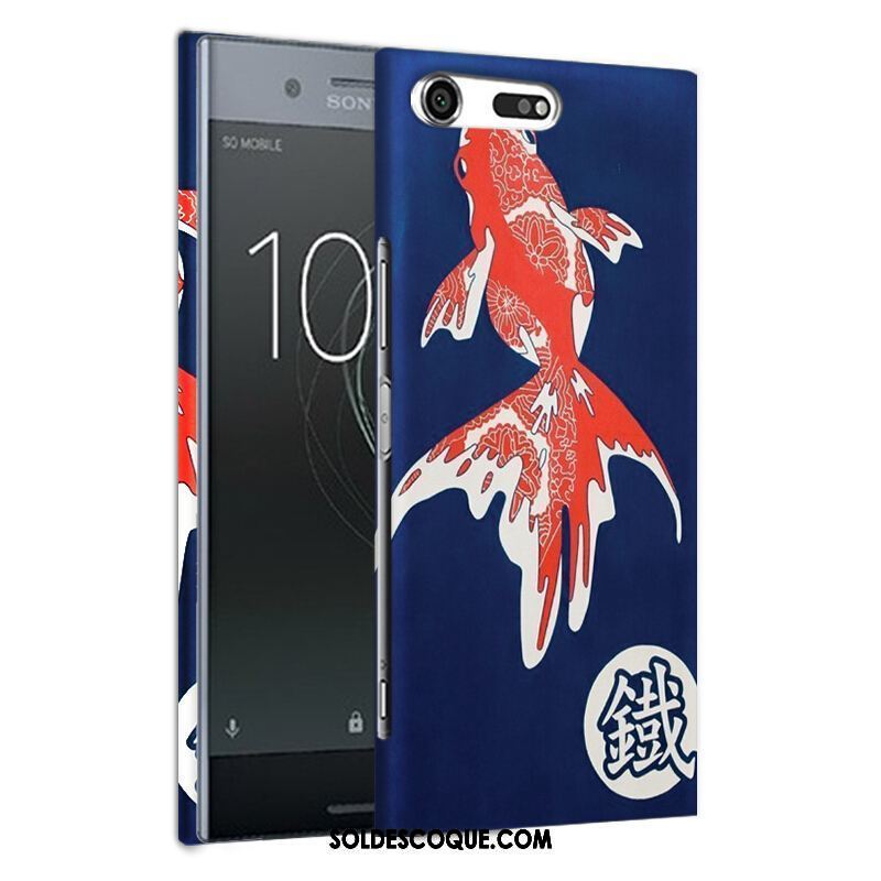 Coque Sony Xperia Xz Premium Téléphone Portable Bleu Vent Difficile Pas Cher