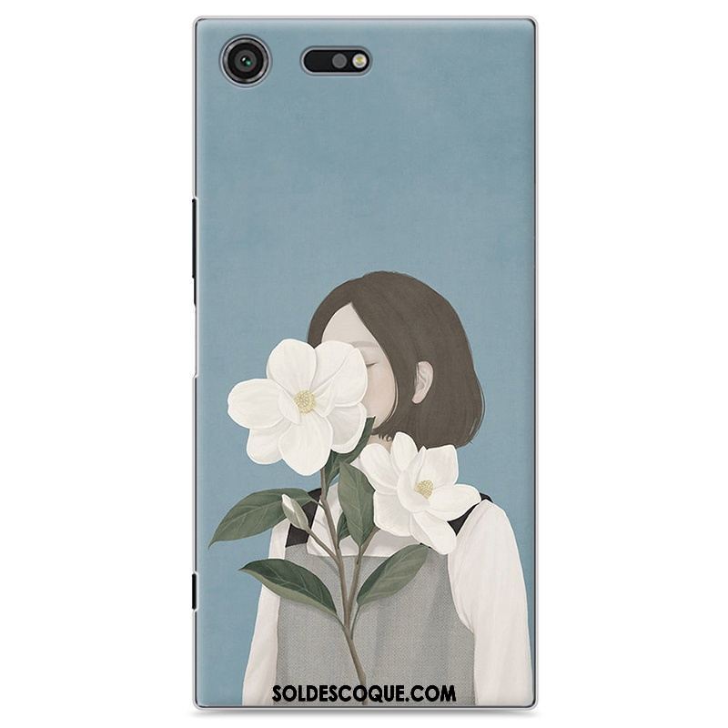 Coque Sony Xperia Xz Premium Étui Art Blanc Frais Protection Housse Pas Cher