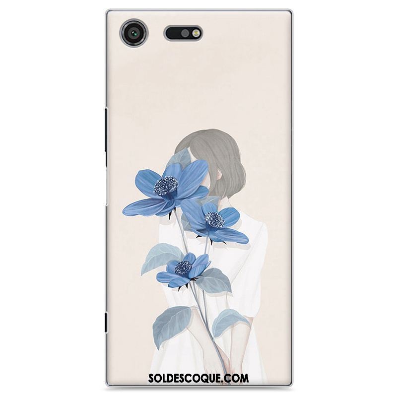 Coque Sony Xperia Xz Premium Étui Art Blanc Frais Protection Housse Pas Cher