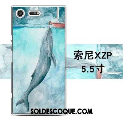 Coque Sony Xperia Xz Premium Étui Protection Silicone Gaufrage Gris Pas Cher