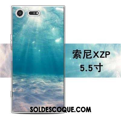 Coque Sony Xperia Xz Premium Étui Protection Silicone Gaufrage Gris Pas Cher