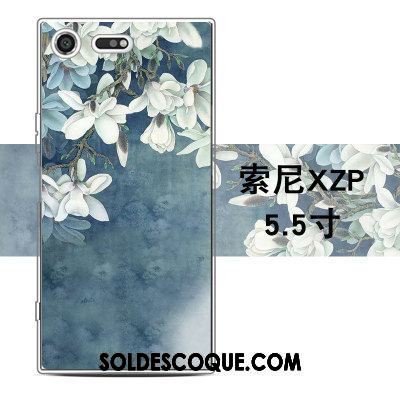 Coque Sony Xperia Xz Premium Étui Protection Silicone Gaufrage Gris Pas Cher