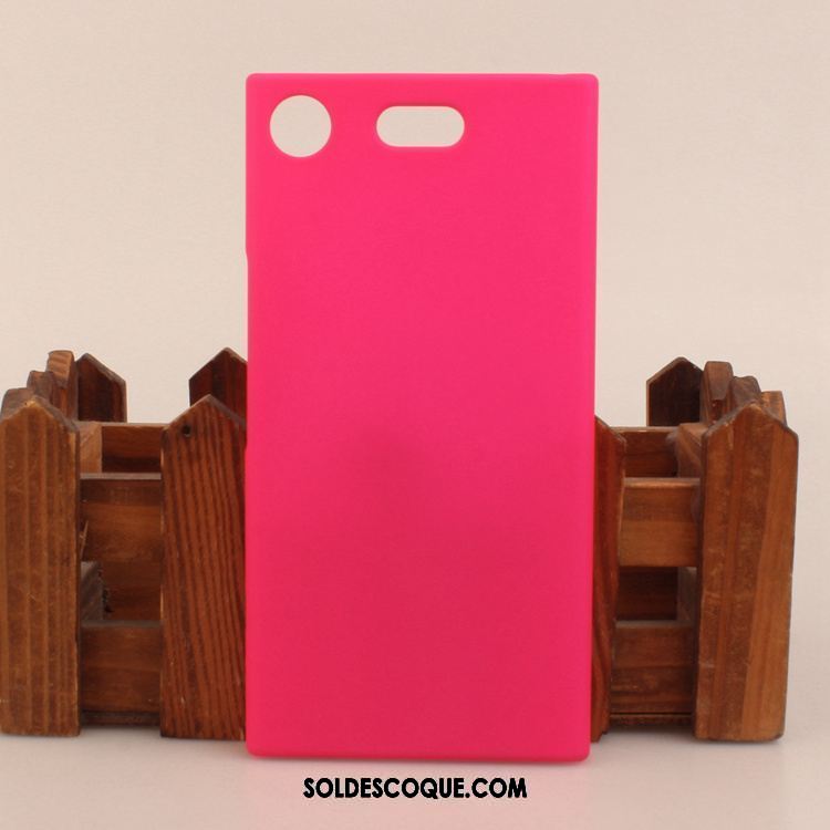 Coque Sony Xperia Xz1 Compact Bordure Téléphone Portable Protection Délavé En Daim Rose Soldes