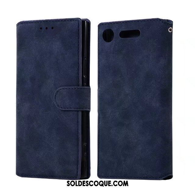 Coque Sony Xperia Xz1 Compact Bovins Protection Étui Délavé En Daim Téléphone Portable Soldes