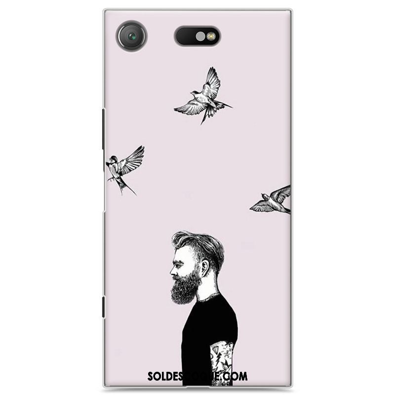 Coque Sony Xperia Xz1 Compact Difficile Étui Créatif Noir Protection Pas Cher