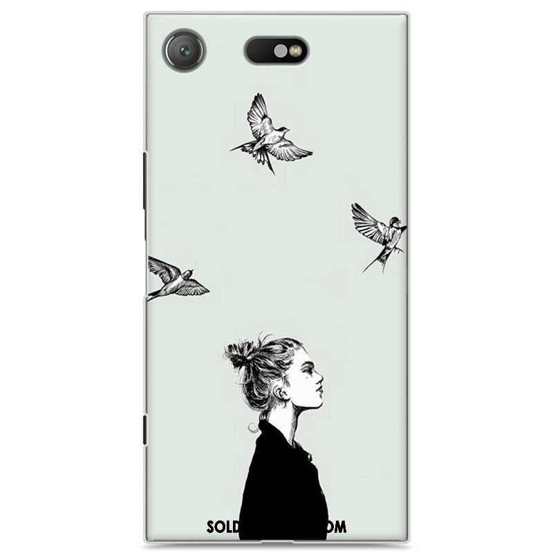 Coque Sony Xperia Xz1 Compact Difficile Étui Créatif Noir Protection Pas Cher