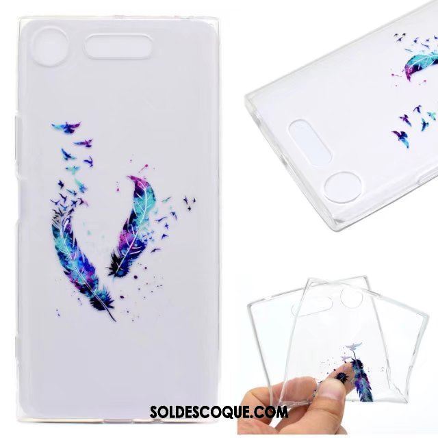 Coque Sony Xperia Xz1 Compact Fluide Doux Téléphone Portable Tout Compris Violet Étui Housse Soldes