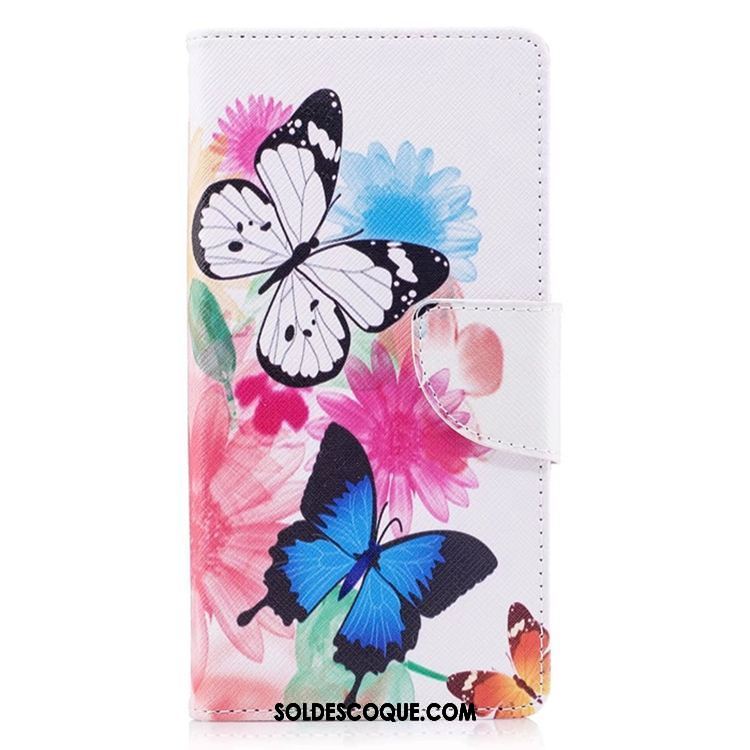 Coque Sony Xperia Xz1 Compact Gaufrage Incassable Blanc Peinture Téléphone Portable Soldes