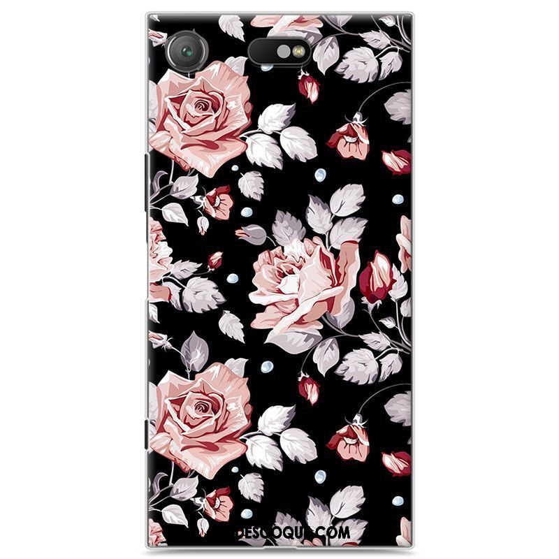 Coque Sony Xperia Xz1 Compact Gris Téléphone Portable Peinture Incassable Personnalité Housse Soldes