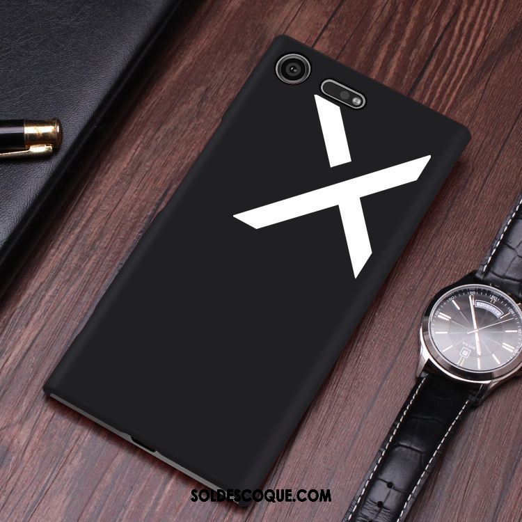 Coque Sony Xperia Xz1 Compact Incassable Protection Téléphone Portable Noir Délavé En Daim En Vente