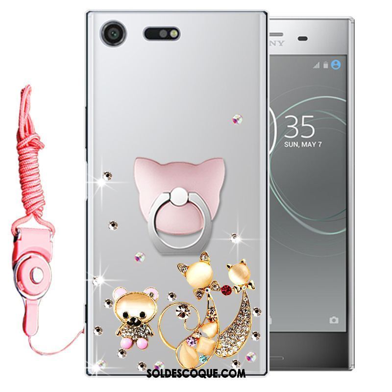 Coque Sony Xperia Xz1 Compact Incassable Protection Téléphone Portable Strass Étui En Vente