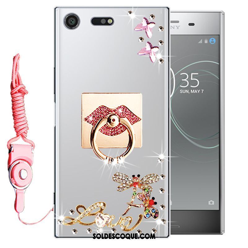 Coque Sony Xperia Xz1 Compact Incassable Protection Téléphone Portable Strass Étui En Vente