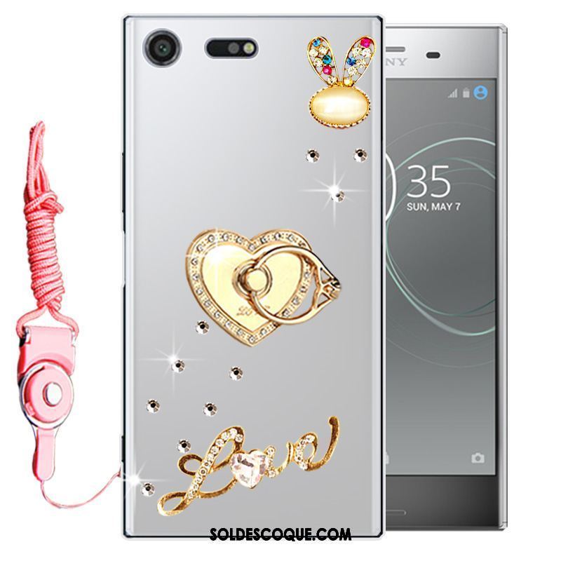 Coque Sony Xperia Xz1 Compact Incassable Protection Téléphone Portable Strass Étui En Vente