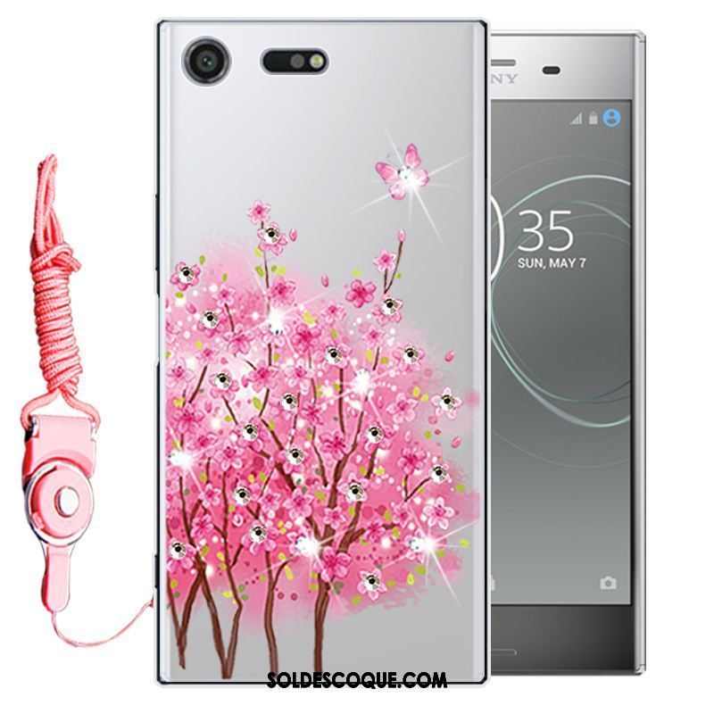 Coque Sony Xperia Xz1 Compact Incassable Protection Téléphone Portable Strass Étui En Vente