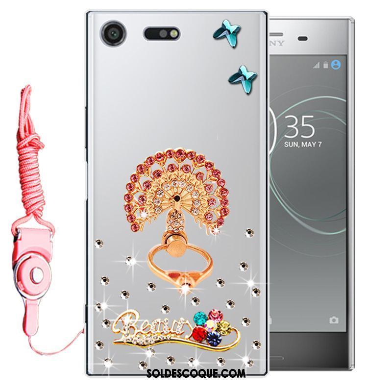 Coque Sony Xperia Xz1 Compact Incassable Protection Téléphone Portable Strass Étui En Vente