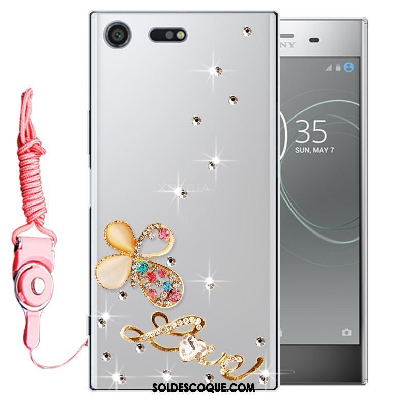 Coque Sony Xperia Xz1 Compact Incassable Protection Téléphone Portable Strass Étui En Vente