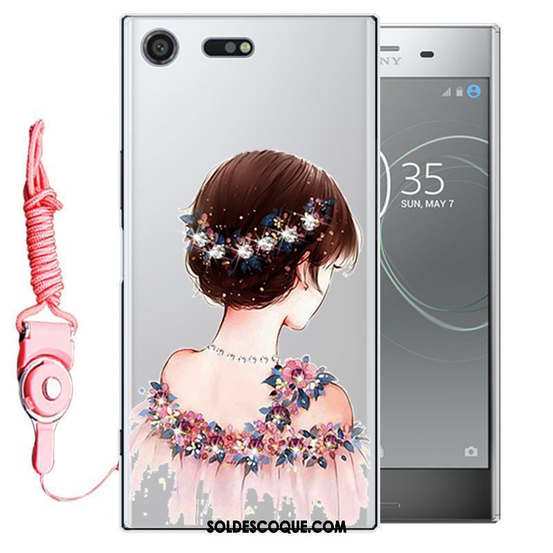 Coque Sony Xperia Xz1 Compact Incassable Protection Téléphone Portable Strass Étui En Vente