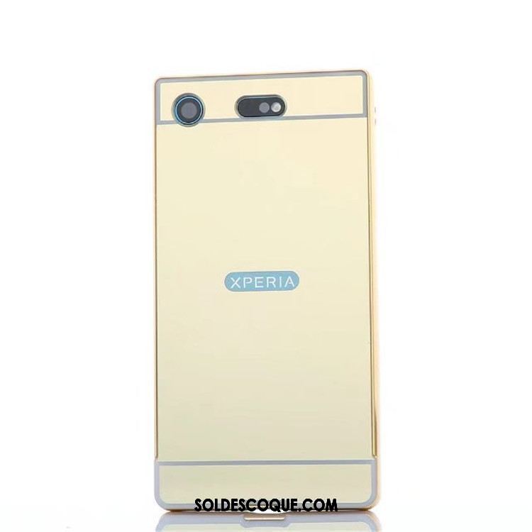 Coque Sony Xperia Xz1 Compact Or Téléphone Portable Étui Miroir Border En Ligne