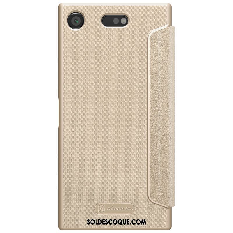 Coque Sony Xperia Xz1 Compact Or Étoile Téléphone Portable Étui En Cuir Soldes