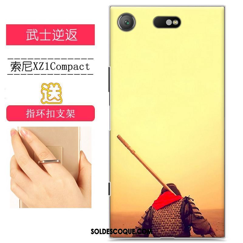 Coque Sony Xperia Xz1 Compact Protection Jaune Tendance Étui Incassable Pas Cher